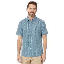 Hong Kong direct mail trendy luxury Vineyard Vines mens floral fine print casual short-sleeved shirt