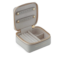Hong Kong direct mail trendy luxury Monica Vinader womens logo embossed leather jewelry box