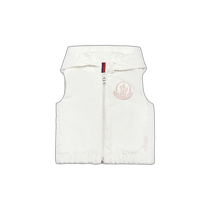 Hong Kong direct mail Moncler Moncler girls Logo patch technical fabric vest childrens clothing