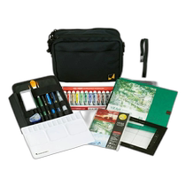 Japan Direct Mail Holbein x Maruman Vifuar Watercolor Starter Kit Black Gray