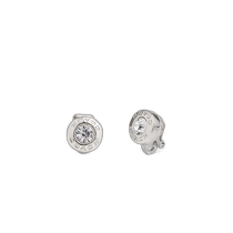 Direct mail from the United States COACH CT043-SLV silver open round stone earrings clip-on earrings Coach