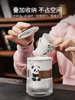 Panda Travel Tea Set Portable Set Glass Quick Cup One Pot Three Cups Outdoor Camping One Person Tea Drinking Equipment