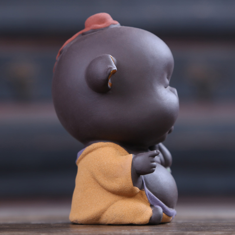 Injection machine purple sand tea pet sitting room home decoration plutus wufu pig creative furnishing articles furnishing articles pet boutique tea can keep