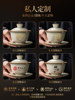 2026 New Model Ru Kiln Kung Fu Tea Set, Complete Home Tea Brewing Set, Light Luxury High-End Office Tea Drinking Cups