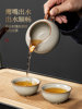 2026 New Model Ru Kiln Kung Fu Tea Set, Complete Home Tea Brewing Set, Light Luxury High-End Office Tea Drinking Cups
