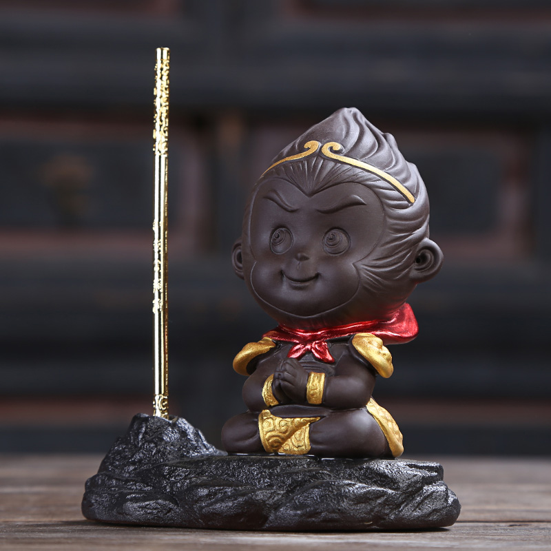 Injection machine furnishing articles purple sand tea pet Monkey King tea tea tea tea art small sun wukong was furnishing articles furnishing articles can raise