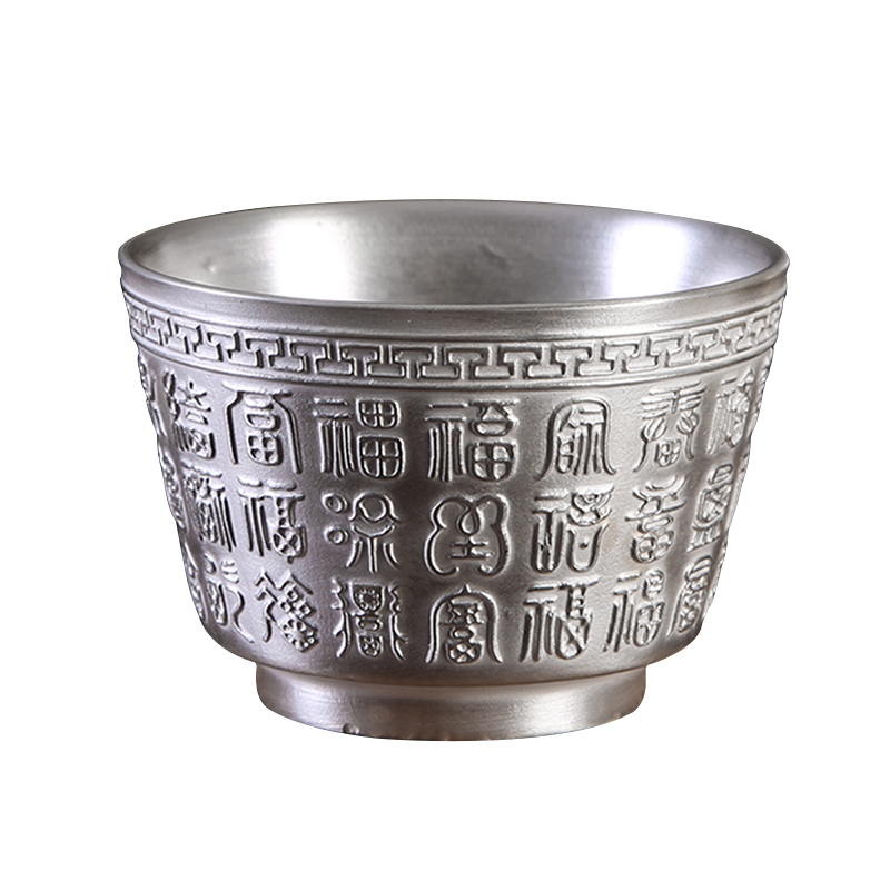 Injection machine dehua coppering. As silver sample tea cup ceramic cups kung fu tea tea bowl single cup masters cup, a cup of tea cups