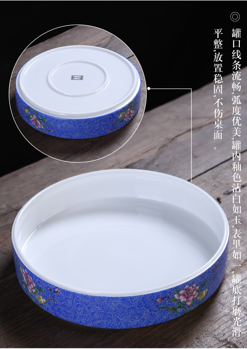 Ceramic tea pot puer tea cake home storage POTS sealed as cans and tea, tea boxes, multilayer moistureproof tea urn