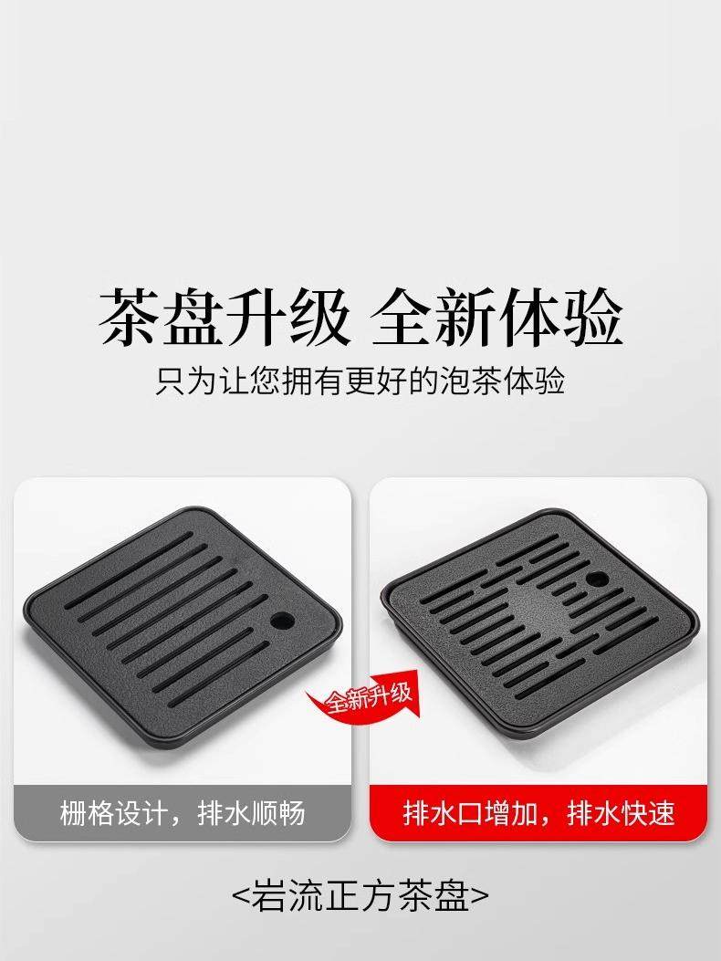 2026 New Ge Kiln Kung Fu Tea Set for Home Use, Light Luxury High-End Tea Brewing Pot, Gaiwan, Tea Cup, Dry Tea Tray