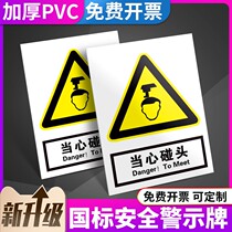 Beware of meeting pay attention to the safety construction warning sign of the fire workshop there is electric danger be careful of electric shock warm lift