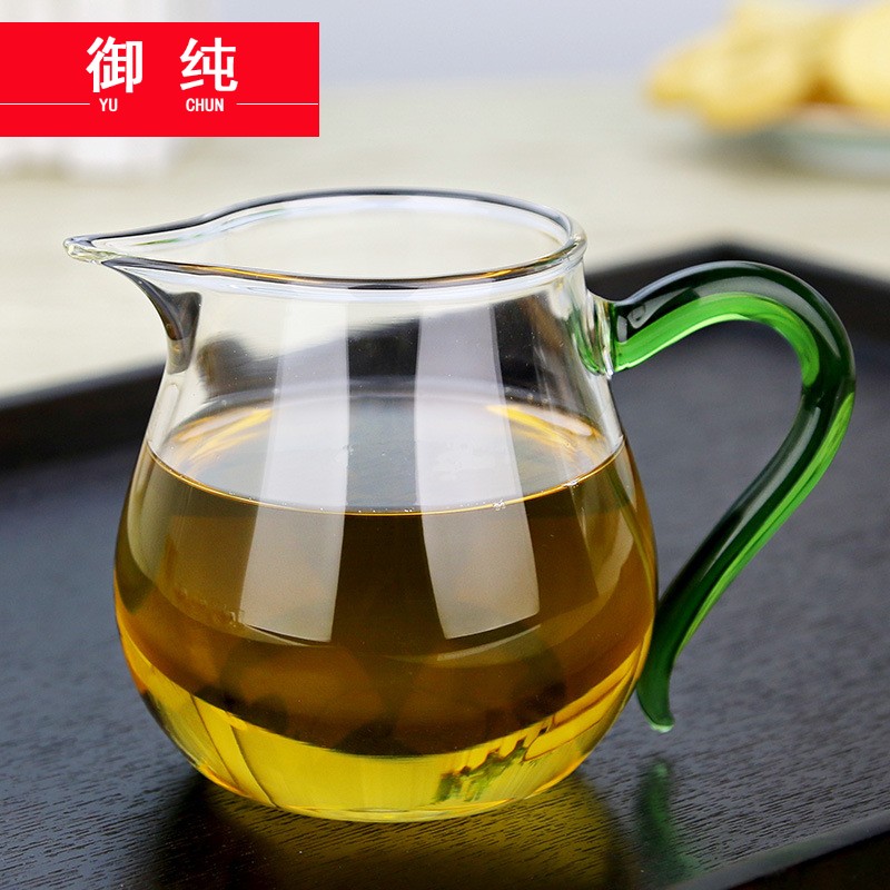 Royal pure manual reasonable refractory glass cup tea silicon glass tea set tea sea