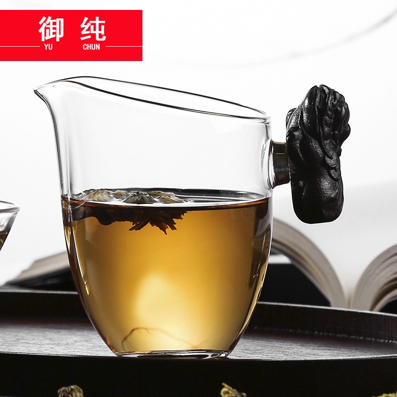 Royal pure manual thickening heat - resistant glass fair keller restoring ancient ways from the sea and a cup of tea is tea accessories the mythical wild animal