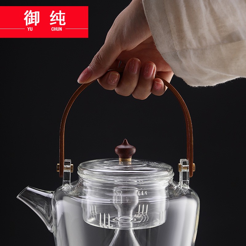 Royal boiling tea is pure glass teapot steam steaming tea sets electric TaoLu automatic Japanese household cooking furnace