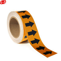 Moufu CNMF9446 pipeline logo reflective film flow direction guide indicator label arrow label reflective logo