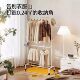 Movable Clothes Drying Rack for Bedroom, Double-Layer, with Wheels, Adjustable, Simple Floor-Standing Drying Rack