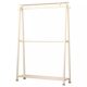 Simple Style Double-Layer Floor-Standing Coat Rack for Bedroom, Thickened Clothes Rack, Multi-Functional and Storage-Friendly Simple Clothes Rack