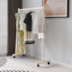 Multifunctional Floor-Standing Coat Rack for Bedroom and Living Room, Movable Clothes Rack with Wheels, Sturdy and Durable, Strong Load-Bearing Capacity