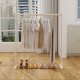 Simple Floor-Standing Clothes Rack, Bedroom Coat Rack, Adjustable and Extendable Clothes Rack, Household Adjustable Clothes Drying Rack