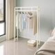 Compact 25cm Narrow Floor-Standing Coat Rack for Home Use, Minimalist Clothes Rack for Bedroom End or Bedside