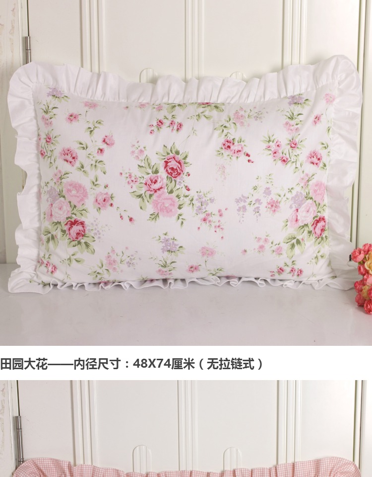 Cotton twill bộ đồ giường gối bông Bông hoa lớn gối gối Hai đặc biệt vận chuyển gối tựa sofa
