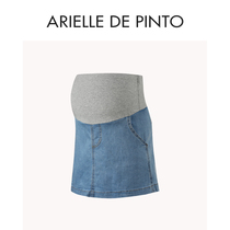 French ARIELLE DE PINTO maternity skirt summer thin denim skirt short skirt age-reducing slimming belly support