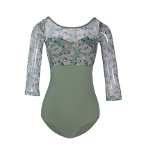 danzbaby ballet bodysuit printed top one-piece gymnastics body suit aerial yoga exercise suit DZ338