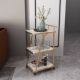 Nordic golden trolley simple household iron dining edge table light luxury mobile coffee table dining car storage rack corner table