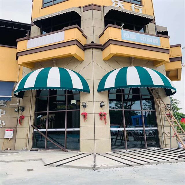 French sunshade trapezoid fixed awning decorative tent European cafe clothing store rain door head rain
