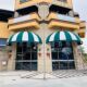 French sunshade trapezoid fixed awning decorative tent European cafe clothing store rain door head rain