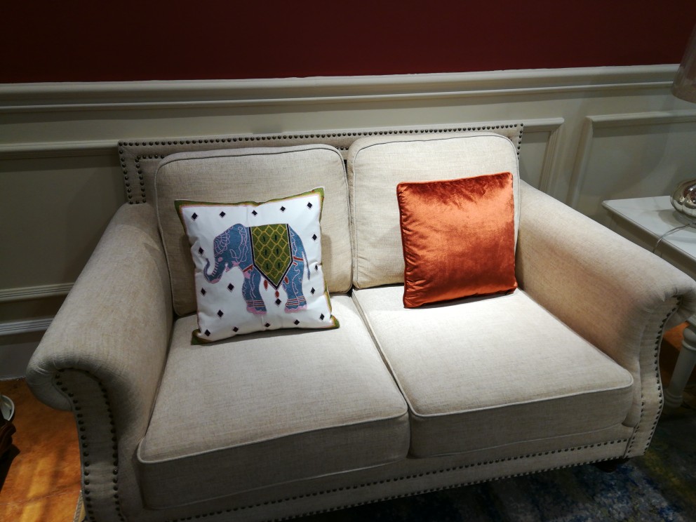 Vỏ gối thêu cotton sang trọng của Mỹ không có lõi vuông Gió Bắc Âu sofa gối đệm phòng khách bộ chăn gối ngủ văn phòng giá rẻ
