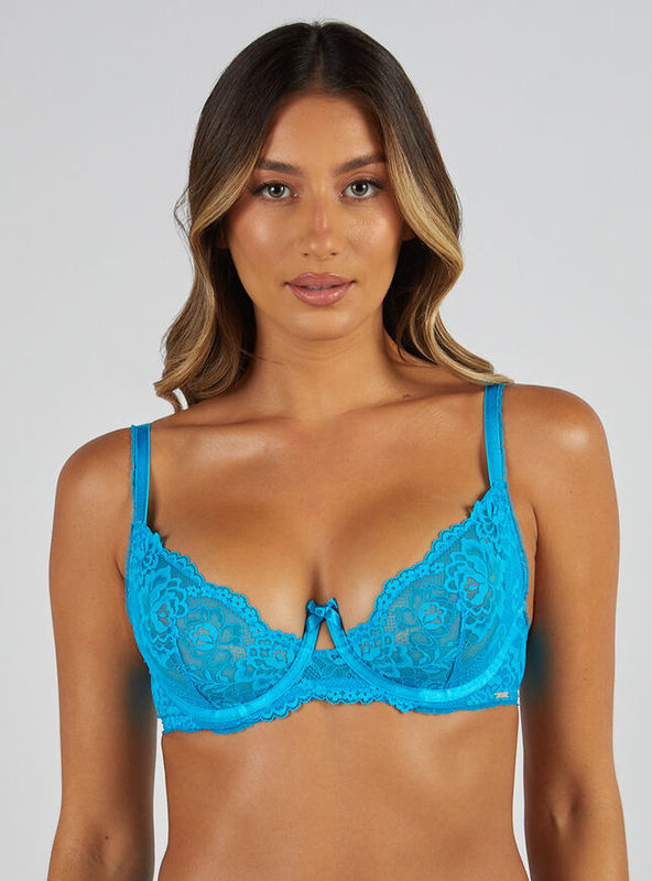 British Boux Turquoise Blue Annalize Lace Mesh Splicing Pure Desire Sexy Ultra-Thin Bra British Boux Turquoise Blue Annalize Lace Mesh Splicing Pure Desire Sexy Ultra-Thin Bra