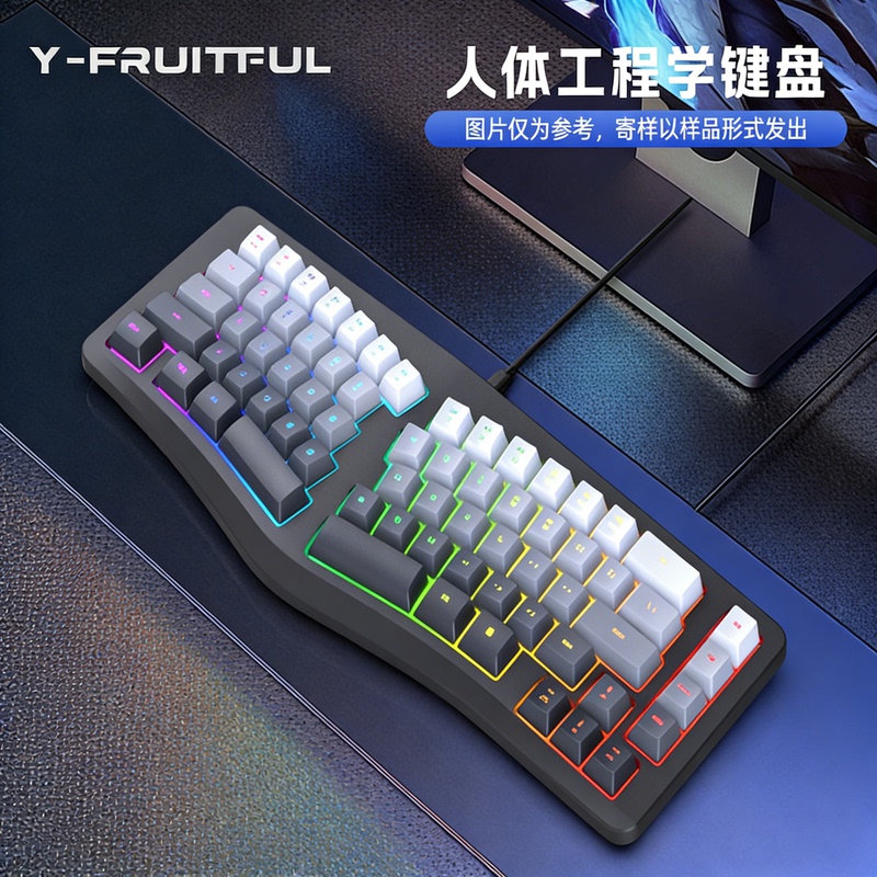 Ergonomic Design G131 Gaming Keyboard 69 Keys Rgb Lighting Mechanical Feel USB Keyboard Office E-Sports