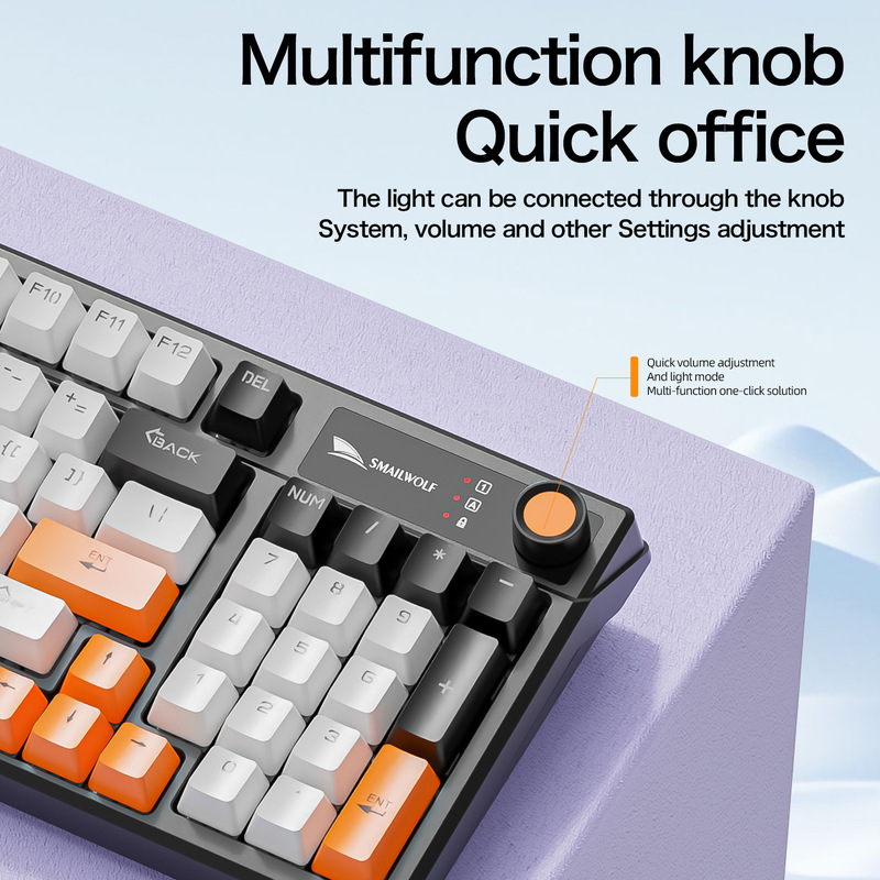 Smailang Sk15 Green Axis Mechanical Keyboard for Gaming with Foreign Languages: Russian, Thai, Arabic, Korean, Spanish