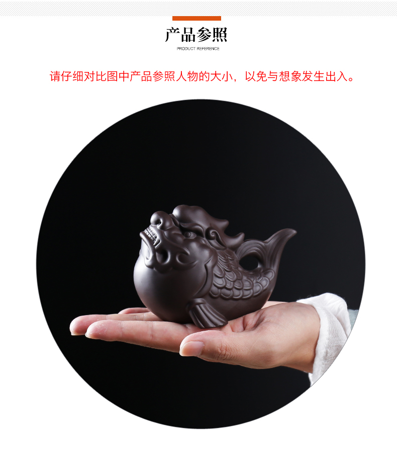 ZongTang kung fu tea accessories play purple sand tea pet furnishing articles tea boutique tea to keep spittor dragon turtle