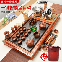 Tea set set Household Kung Fu tea tray set Four-in-one modern automatic tea making solid wood tea table tea drinking tea set