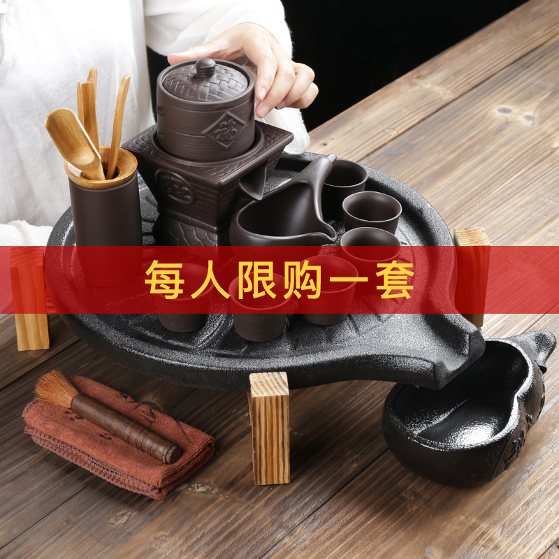 Tea set fit household contracted kung fu Tea Tea tray automatically ceramic teapot lazy people make Tea Tea