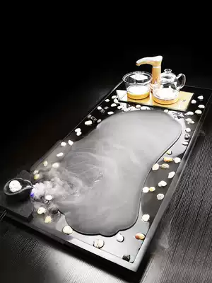 Wujinshi atomized water tea tray set fully automatic whole block simple stone tea table stone Tea Sea Large