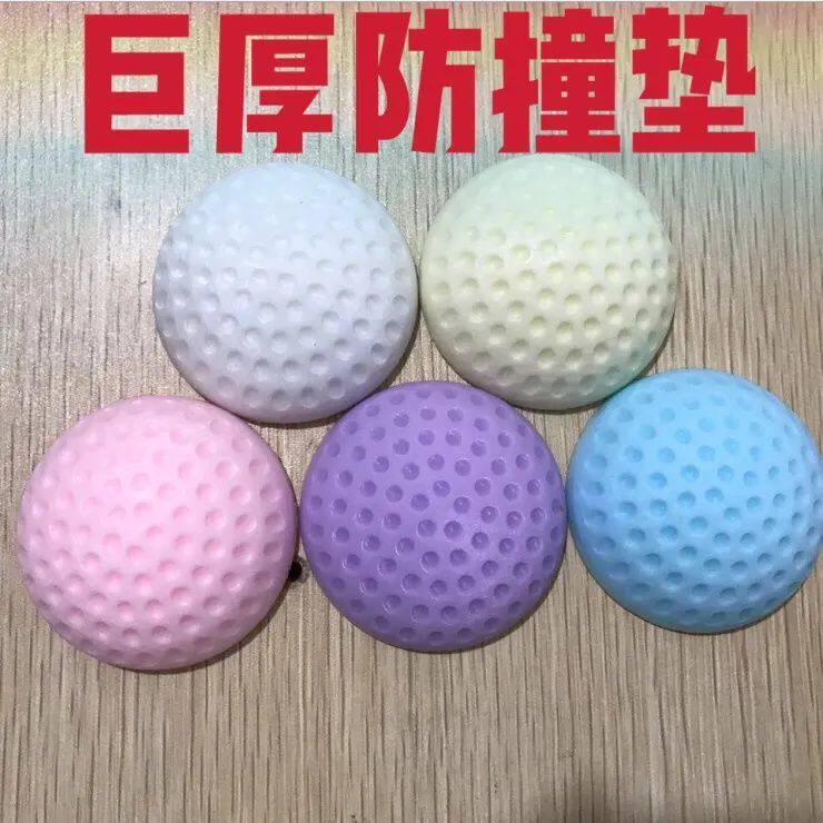 Entrance door anti-collision stickers large thick silicone door bump free punching door suction bathroom room door stop top buffer