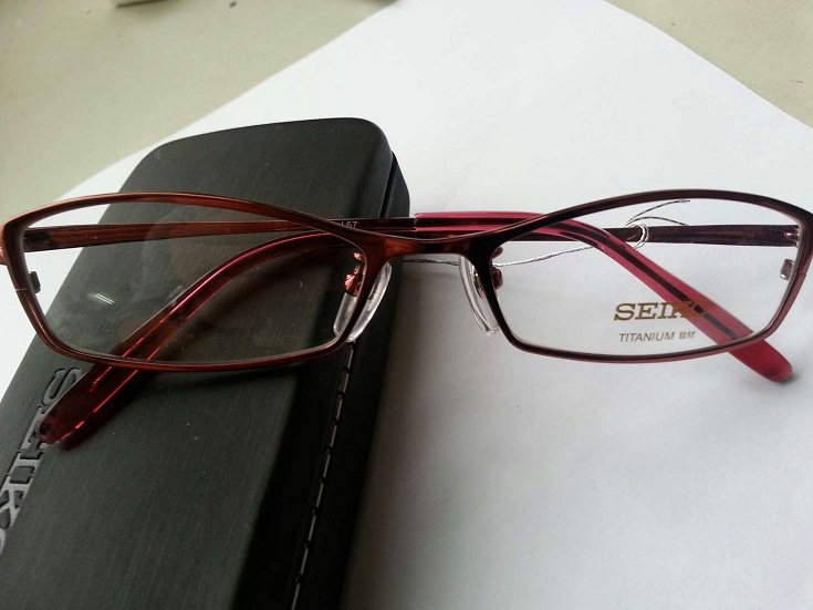 Seiko glasses frame myopia glasses temperament women's ultra-light pure titanium glasses frame H2046