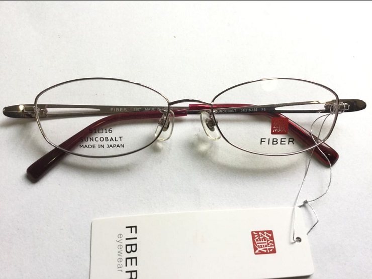 Japanese original FIBER myopia glasses frame fiber full frame frame can be equipped with myopia lenses 8507 women's models