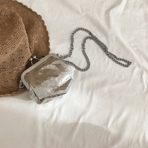 French niche bag women 2020 New Tide clip bag Joker ins shoulder bag chain mini bag pocket pocket