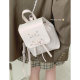 Ballet style bow backpack ແມ່ຍິງ 2023 new trendy Korean backpack cute portable shoulder bag school bag