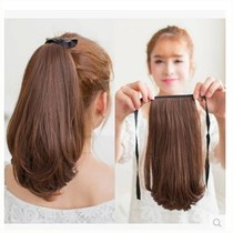 Wig ponytail short small amount of female ultra short low ponytail strap type invisible short hair high ponytail artifact