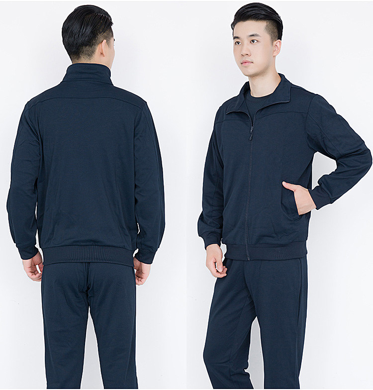 Men's breathable middle-aged and elderly running autumn trousers olive spring and autumn leisure long-sleeved physical training clothing fitness suit