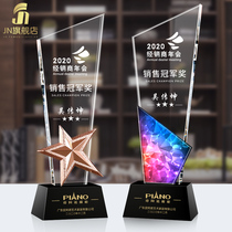 Crystal Trophy Medal to develop the thumb Creative Resin Licensing Card Childrens Basketball Pentagon