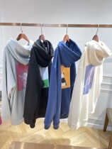Xiangjia takes off from dusk Heavy velvet thick cotton towel material sweater skirt Autumn and winter hooded print medium and long section