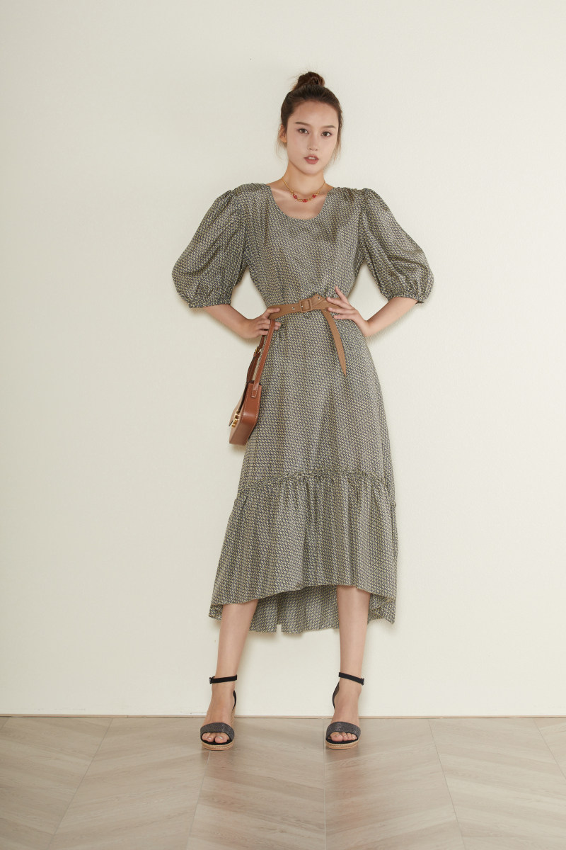 High-end heavy pound long dress small crowddesign French style long version true silk dress 2022 new spring summer break flower dress