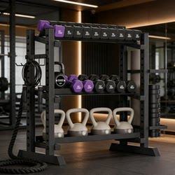 Dumbbell Barbell Rack Storage Rack Kettlebell Rack Home Use Personal Training Adjustable Multifunctional Fitness Equipment Storage Rack