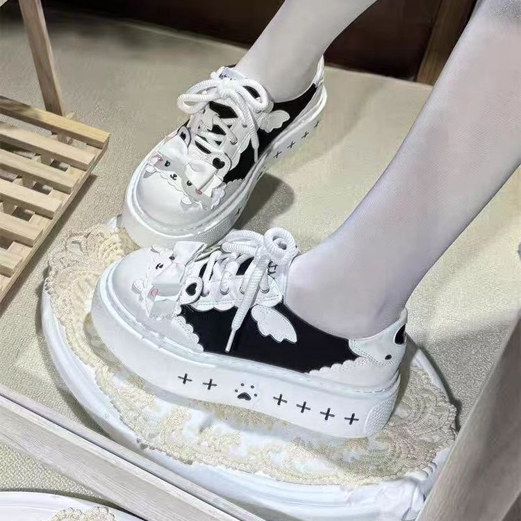 【Cheese Bunny】Everyday Versatile Canvas Shoes, Original Lolita Shoes from Porterby Academy