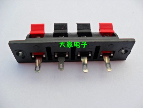 Amplifier speaker card line holder